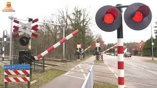 DUTCH RAILROAD CROSSING  Arnhemsebovenweg  Driebergen Rijsenburg [upl. by Aikar975]