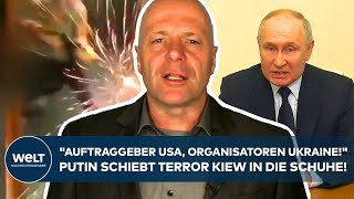 KONZERTHAUSTERROR quotRussland hat keinerlei Beweise vorgelegtquot Putin beschuldigt Ukraine [upl. by Anneyehc]