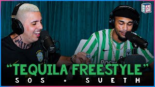 SOS amp SUETH FAZEM FREESTYLE D0IDÃO DE TEQUILA 🍸 PROD 808 LUKE  rap falando freeverse [upl. by Fradin122]