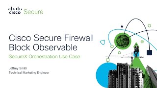 SecureX orchestration  Block Observables on Firewall Workflow [upl. by Storm639]