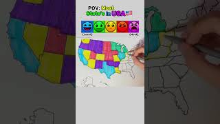 Can you find the state that i colored wrong map art artist mapping geography drawingmaps [upl. by Ecinahs]