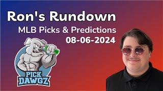 MLB Picks amp Predictions Today 8624  Rons Rundown [upl. by Horwitz866]