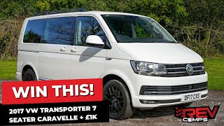 WIN THIS 2017 VW TRANSPORTER 7 SEATER CARAVELLE  £1K [upl. by Tarrel]