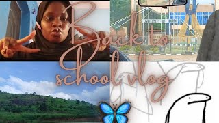 Back to School Vlog🦋Groceries shopping Travelling and settling in Staylite edition🌚 [upl. by Bonnes378]