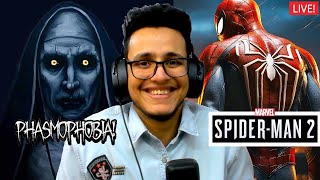 Hunting Bhoots in Phasmo  SpiderMan 2 Part 2 Later🛑 [upl. by Dorrahs]