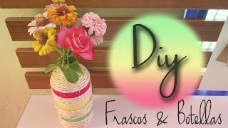 DIY decora frascos amp botellas [upl. by Freedman134]