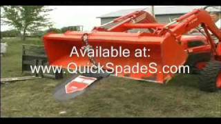 QUICK SPADE SKID STEER LOADER FORK or BUCKET ATTACHMENT [upl. by Orland]