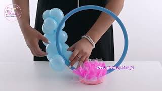 3 ideas fáciles para decorar con globos 🎈para Bautizo🕊️🕊️ [upl. by Shaefer]