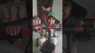 Baby Tricycle ride😍😄 shorts shortsfeed bycycle cute baby bollywood song love [upl. by Belinda]