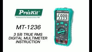 ProsKit MT1236 356 TrueRMS Digital Multimeter KNOW HOW [upl. by Mela734]