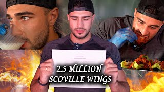 I Tried The Hottest Wings In The UK  25 Million Scoville  Tommy Fury [upl. by Paulita]