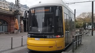 Straßenbahn Berlin am Bahnhof S Hackerscher Markt [upl. by Hurlee982]