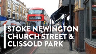 4K STORM WALKING LONDON  From Stoke Newington Church Street to Clissold Park [upl. by Ennagrom198]