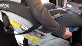 Installing a 0 to 4 Britax Millenia SafeNSound in rear facing mode using ISOFIX [upl. by Milissent]