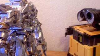 Megatron Meets WallE Stopmotion Parody [upl. by Hazelton988]