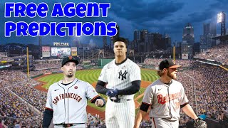 2024 MLB Free Agent Predictions [upl. by Keemahs]