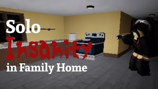 Solo Insanity Mode in Family Home  Roblox Specter Mobile [upl. by Nnybor]