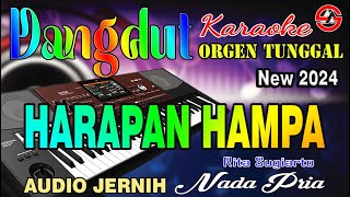 Harapan Hampa  Karaoke Nada Pria Rita Sugiarto  Dangdut Orgen Tunggal  Audio Jernih [upl. by Zamora]