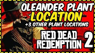 Red dead redemption 2  Oleander Plant Location and 3 Other Important Plant Locations [upl. by Lowery]