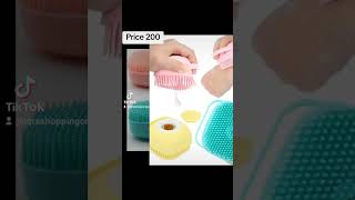 Body Bath BrushSilicone Soft Cleaning Body Brush With Shampoo Despencer💫 bathandbody shorts [upl. by Liddie]