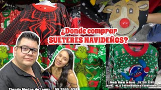 ¿Donde comprar SUETERES NAVIDEÑOS por MAYOREO en el centro de la CDMX 🤶🧑‍🎄 [upl. by Behrens258]