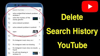 How to Delete Search History on YouTube App  Clear YouTube Search History [upl. by Penthea]