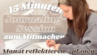 Journaling Session zum Mitmachen Achtsamkeit Monat planen amp bewusster leben  Journaling deutsch [upl. by Euphemie201]