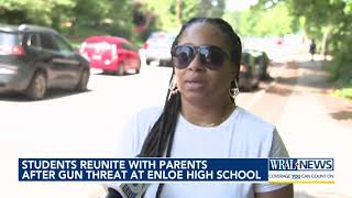 Students reunite with parents after gun threat at Enloe High School [upl. by Drain]