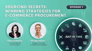 JustinTime Podcast Episode 1  Sourcing Secrets Winning Strategies for ECommerce Procurement [upl. by Raynell414]