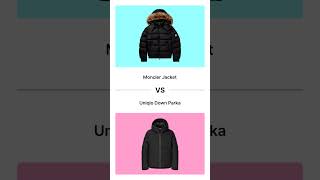 Moncler Jacket VS Uniqlo Down Parka [upl. by Ahtnammas]