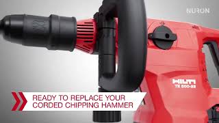 Hilti Nuron TE 50022 Cordless Chipping Hammer Features and Benefits [upl. by Bryanty614]