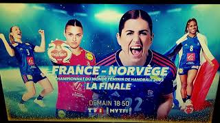 BANDE ANNONCE FRANCENORVÈGE FINALE MONDIAL HANDBALL FÉMININ 2023 17 DÉCEMBRE 2023 [upl. by Dene]