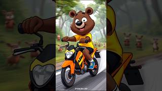 भालू की KTM गाड़ी और पुलिस  Ai Cartoon video stories  cartoon shortvideo shorts shortfeed [upl. by Jemimah]