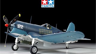 Tamiya Very Large 132 F4U1A Corsair Bubbletop Model Kit Review [upl. by Dorry11]