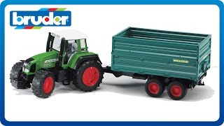 Bruder Toys Fendt Favorit 926 Vario Tractor w Tipping Trailer 02068 [upl. by Payson]