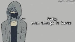 Nightcore  Hoodie Lyrics Male Version [upl. by Asile]