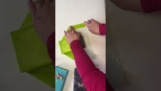 How to wrap a gift diy an easy Christmas birthday gift wrapping idea [upl. by Ailb]