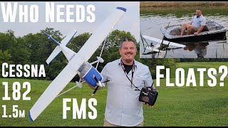 FMS  Cessna 182  15m  Second Thoughts  Unscheduled Water Landing  LED Flash Fix  ESC Repair [upl. by Notsirt409]