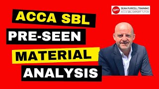 ACCA SBL September 2024 Preseen Analysis with PQ Magazine [upl. by Joel]