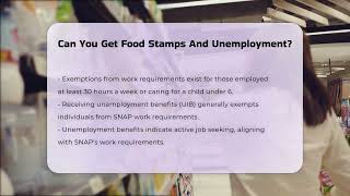 Can You Get Food Stamps And Unemployment  CountyOfficeorg [upl. by Baalman]