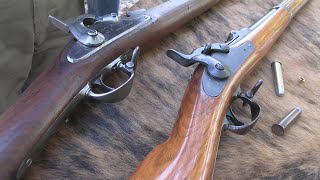 4570 Springfield Trapdoor VS Civil War Springfield Rifle Musket 58 Caliber [upl. by Ahseym453]