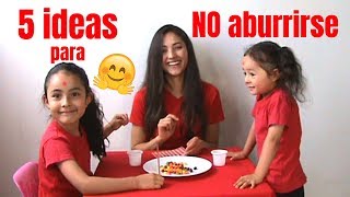 5 IDEAS DIVERTIDAS para NO ABURRISE en casa  JUEGOS CASEROS DIY para NIÑOS [upl. by Niki122]