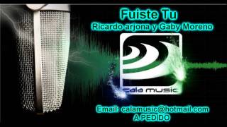 Fuiste Tu  Ricardo Arjona y Gaby Moreno  Karaoke  Calamusic Studio [upl. by Airam]