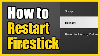 How to Restart your Amazon Fire Stick with Settings Easy Method [upl. by Dnana]