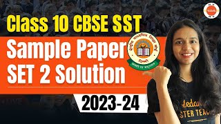 CBSE Class 10 Social Studies Additional Practice Paper Solution 202324  SET2  SST Sample Paper [upl. by Kempe968]