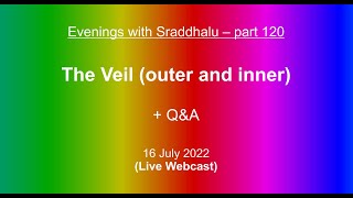 Evenings with Sraddhalu Part 120 The Veil outer and inner [upl. by Riplex]