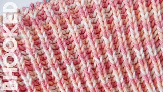 Brioche Knitting for Beginners  Single Color Brioche Stitch [upl. by Adlihtam7]