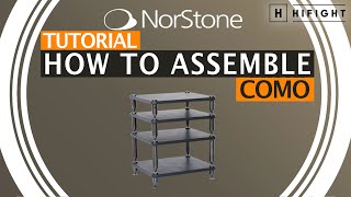 Norstone Como  How to assemble modular HiFi rack English version [upl. by Adnic]