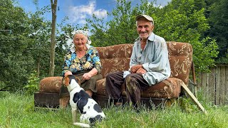 Secret of the happy old age of an elderly couple in a mountain village far from civilization [upl. by Ellesor]