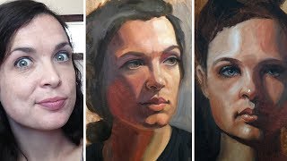 Painting Progress  Self Portraits in Oil  069 [upl. by Gewirtz]